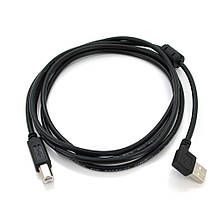 Кабель USB 2.0 RITAR AM / BM, 1.5m, кутовий 90 °, чорний