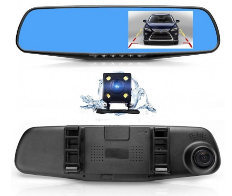 Автомобільний реєстратор дзеркало Blaсkbox 1433 Full HD відеореєстратор з камерою заднього виду! BEST
