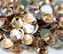 Димчастий жовтий | Smoked Yellow Стрази Імітація Swarovski (Розмір 3ss; Тип_нанесения Клей Е6000)