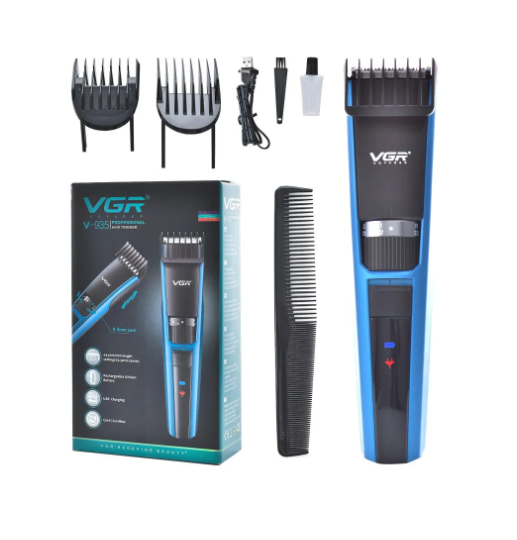 Професійна електрична машинка-тример для стриження волосся VGR V-935 - Догляд за тілом