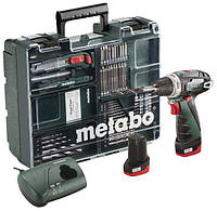 Шуруповерт METABO PowerMaxx BS Basic Mobile Workshop NEW + набір аксесуарів (63шт) (600080880)