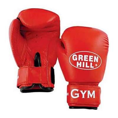 Універсальні боксерські рукавички GYM Green Hill 8 унцій червоні