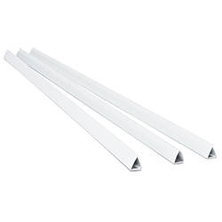 Планка-затискач - 6мм, біл, уп/100