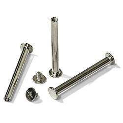 Болти для зшивання мет. 50мм, срібло, уп/100