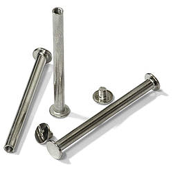 Болти для зшивання мет. 60мм, срібло, уп/100