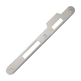 Відповідна частина з відбійником AGB для дверного замка нікель блискучий