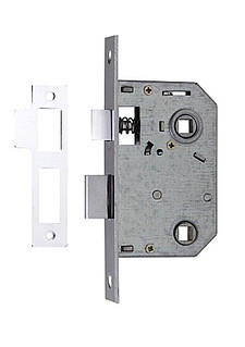 Замок для дверей врізний SIBA 105070 62 мм нікель сатин