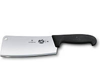 Кухонный нож Victorinox Fibrox Cleaver 18см большой для мяса черный (5.4003.18)