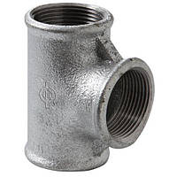 Трійник чавунний оцинкований Ø1" Berg Montana 13025005