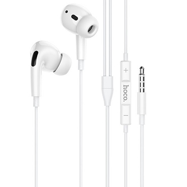 Навушники провідні вакуумні з мікрофоном гарнітура HOCO M1 Pro Білий, фото 1