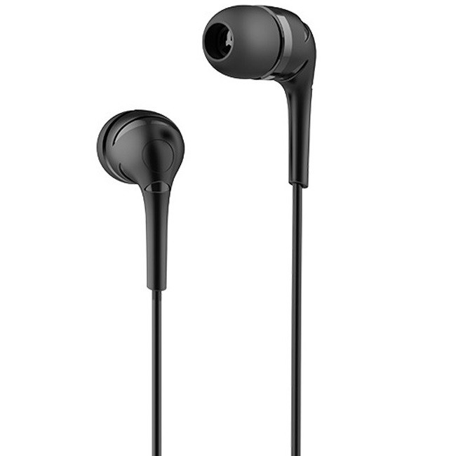 Навушники провідні вакуумні з мікрофоном гарнітура HOCO M40 Чорний, фото 1