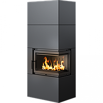 Камінна топка SIMPLE 12 BS права в обудові BOX стальний - чорний, фото 2