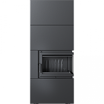 Камінна топка SIMPLE 12 BS права в обудові BOX стальний - чорний, фото 4