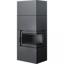 Камінна топка SIMPLE 12 BS права в обудові BOX стальний - чорний, фото 5