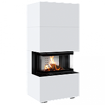 Камінна топка Kratki NBC 7 в обудові HOME EASY BOX стальний - білий, фото 2