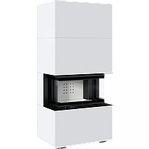 Камінна топка Kratki NBC 7 в обудові HOME EASY BOX стальний - білий, фото 3