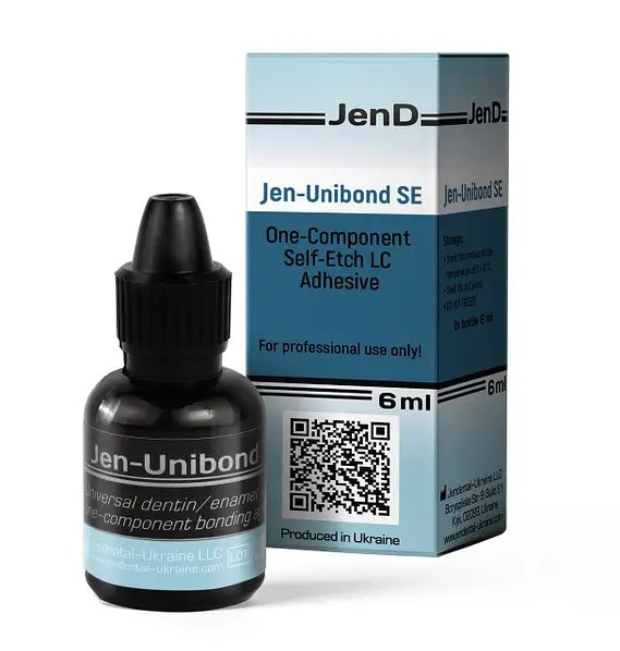 Jen-Unibond SE, флакон 6 мл, адгезив однокомпонентний, самопротравлювальний, Джен-Юнібонд SE
