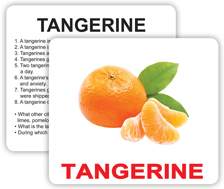 Картки великі англійські "Fruits with facts" ламіновані, 30шт, інструкція українською мовою, в пак.16*13см, ТМ, фото 1