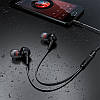 Навушники провідні вакуумні з мікрофоном гарнітура HOCO M78 Чорний, фото 4