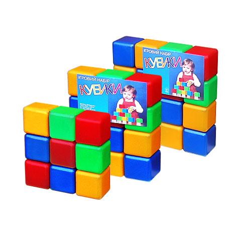 Кубики кольорові, 16 кубиків, пак. 23,5*23,5*5,8см, ТМ M-toys, Україна (20шт)