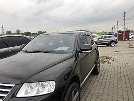 Дефлектори вікон (вітровики) VW Touareg 2003-2010 5D 4 шт (HIC)