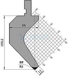 Пуансон P.153.88.C (835мм.)