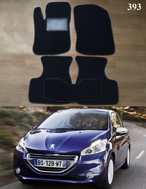 Ворсові килимки на Peugeot 208 '12-19