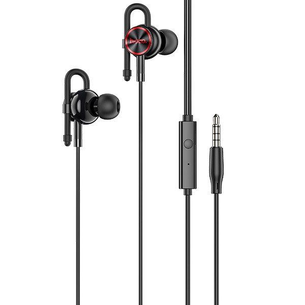 Навушники провідні вакуумні з мікрофоном гарнітура HOCO M84 Чорний, фото 1