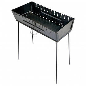 Мангал валіза похідна 2 мм на 12 шампурів для шашликів і відпочинку на природі та дачі