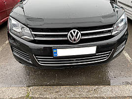 Дефлектор капоту (мухобійка) VW Touareg з 2010 -> (HIC)