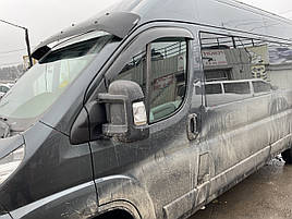 Дефлектори вікон (вітровики) клеючі / накладні Peugeot Boxer з 2006 (ANV-AIR)