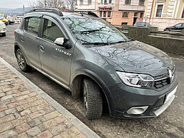 Дефлектори вікон (вітровики) клею / накладні Renault Sandero/ Steppway 2012R+ II 5D 4шт (Anv)