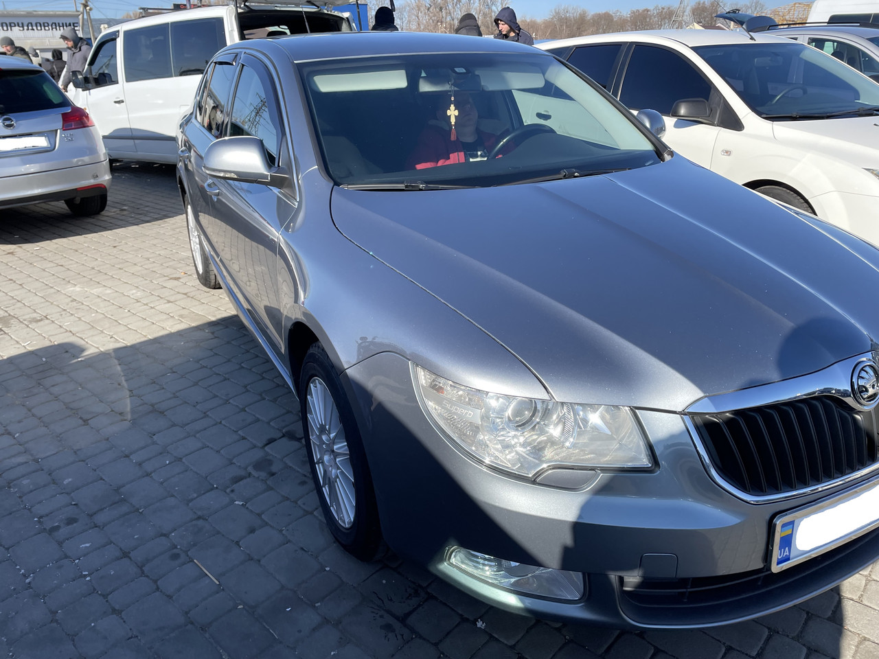 Дефлектори вікон (вітровики) Skoda Superb 2008-> 5D Sedan 4шт(Heko)