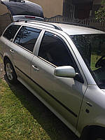 Дефлекторы окон (ветровики) Skoda Octavia A-4 1996-2005 4D (клеющ-ся, кт - 4шт) Combi (Heko)