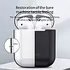 Захисний чохол Baseus Shell із силікагелем для Apple Airpods 1/2 Black (WIAPPOD-BZ01), фото 4