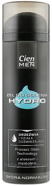 Гель для гоління для чутливої шкіри Cien Men Hydro 200 мл