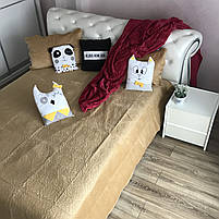 Комплект покривало з наволочками на ліжко, колір Бежевий (P-C5), фото 5