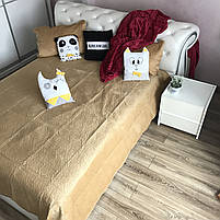 Комплект покривало з наволочками на ліжко, колір Бежевий (P-C5), фото 6