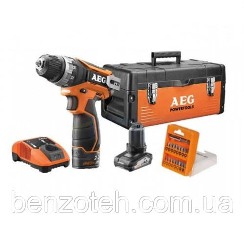 Шуруповерт акумуляторний AEG BSB12C2 Li-X02KIT1X 4935459153