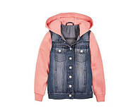 Джинсовая куртка сине-розового цвета Lupilu р.98см