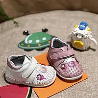 Дитячі пінетки для дівчинки 13см,11.5см зі шкіряною ортопед устілкою