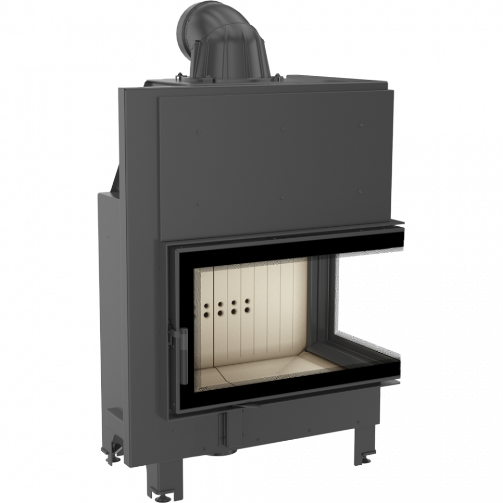 Камінна топка Kratki MBO 15 права BS гнуте скло (15,0 кВт)