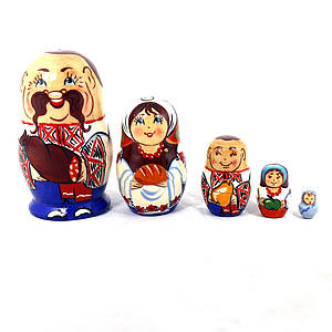 Матрьошка 5-х хлопчик українець 8.5 см Гранд Презент М-09