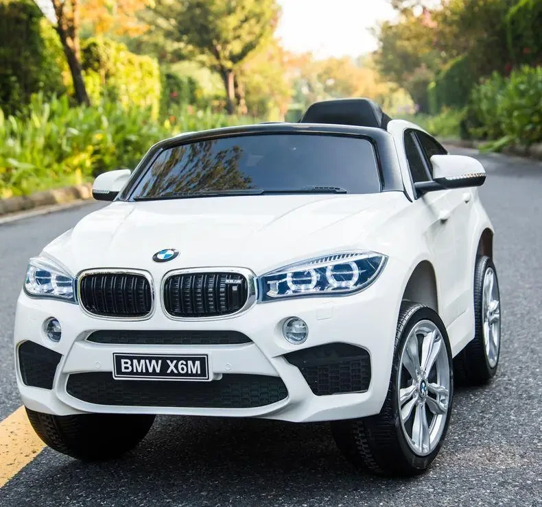 Дитячий електромобіль джип BMW X6M Bambi білий, фото 1