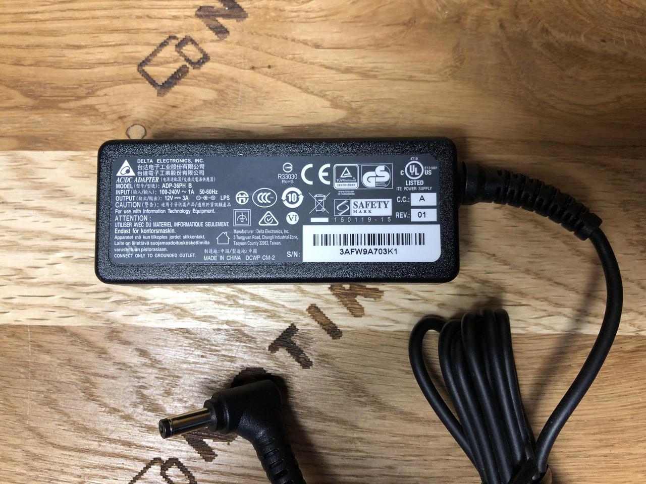 Адаптер для ноутбука Delta 12v 3a 36w 5.5x1.7 (ADP-36PH B)