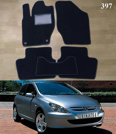 Ворсові килимки на Peugeot 307 '01-05, фото 1