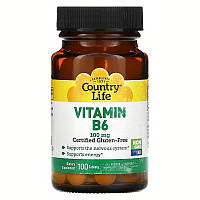 Витамин В6 Country Life "Vitamin B6" 100 мг (100 таблеток)