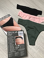 Трусики-стрінги безшовні еластичні Giulia String Invisible (String Briefs) різні кольори S/M - L/XL, фото 7