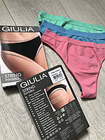 Трусики-стрінги безшовні еластичні Giulia String Invisible (String Briefs) різні кольори S/M - L/XL, фото 8