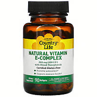 Комплекс натуральных витаминов Е Country Life "Natural E-Complex with Mixed Tocopherols" 400 МЕ (90 капсул)